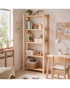 Estante Organizadora com 5 Prateleiras Reguláveis para Livros Plantas Decoração e Home Office