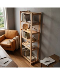 Estante Multiuso com 6 Prateleiras Ajustáveis para Sala Quarto Escritório e Organização Decorativa